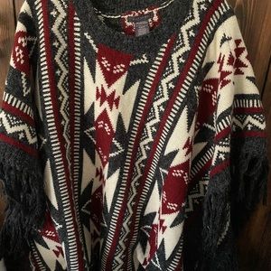 Suzy Shier poncho, medium.